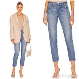 Moussy Plain Blue Jeans Straigth Slim